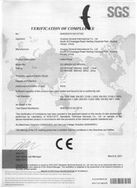 CE Certificate of Pellet Press