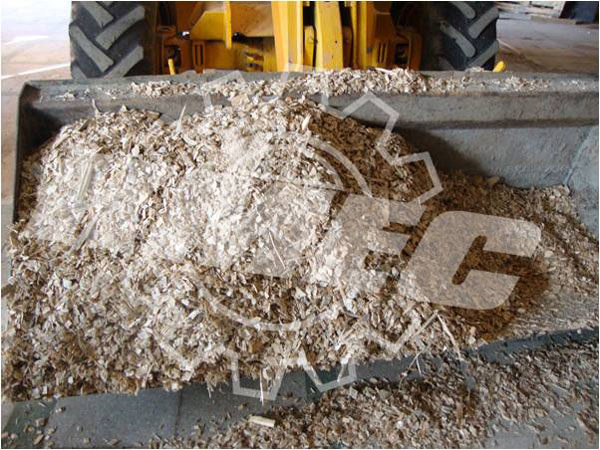 copeau et grosse sciure de bois